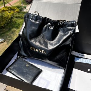 CHANEL垃圾袋,光面皮革油 图1