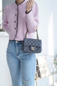 Chanel 金属球方胖子 深灰色 图3