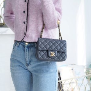 Chanel 金属球方胖子 深灰色 图3