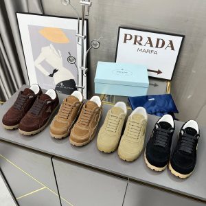 Ashley奢品实拍 出货价:上新了 情侣款 PRADA 普拉达2024ss 秋冬新款德训鞋 休闲鞋官网1.1复制 图1