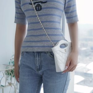 CHANEL 横款31bag nano 白色 图2