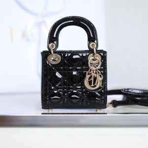 DIOR LADY 超迷你▪ 漆皮黑色(K0852) 图1