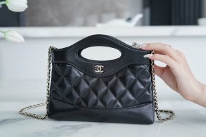 CHANEL 横款31bag nano 黑色 图2