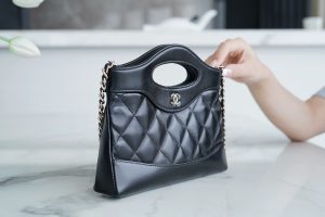 CHANEL 横款31bag nano 黑色 图6