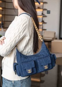 Chanel 25c 爆款牛仔hobo 嬉皮包 小号 图1
