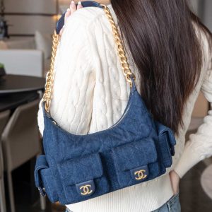 Chanel 25c 爆款牛仔hobo 嬉皮包 小号 图3