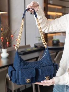 Chanel 25c 爆款牛仔hobo 嬉皮包 小号 图5