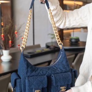 Chanel 25c 爆款牛仔hobo 嬉皮包 小号 图5