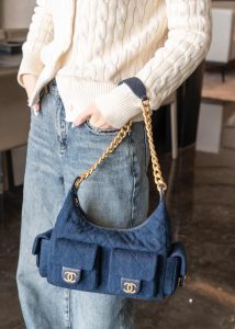 Chanel 25c 爆款牛仔hobo 嬉皮包 小号 图7