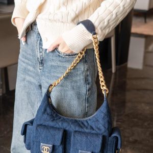 Chanel 25c 爆款牛仔hobo 嬉皮包 小号 图7