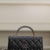 Chanel 25s 交叉手柄kelly 黑金 横版 图1