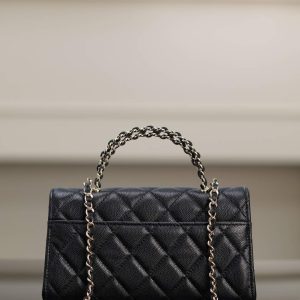 Chanel 25s 交叉手柄kelly 黑金 横版 图2