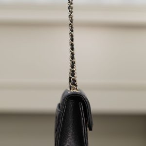Chanel 25s 交叉手柄kelly 黑金 横版 图6
