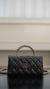 Chanel 25s 交叉手柄kelly 黑金 横版 图1
