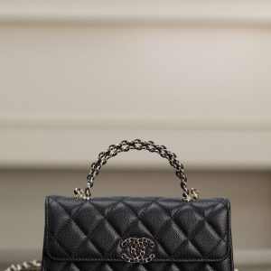 Chanel 25s 交叉手柄kelly 黑金 横版 图1