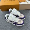 上新 1v驴牌 trainer 棋盘格 低帮板鞋 紫色 图1
