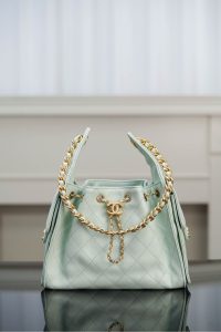Chanel small hobo 薄荷绿小号 图1