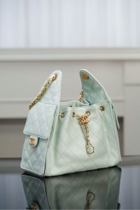 Chanel small hobo 薄荷绿小号 图3