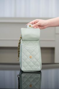 Chanel small hobo 薄荷绿小号 图7
