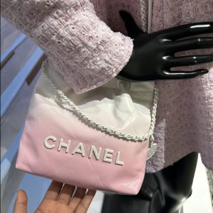Chanel 24S 渐变粉色mini 22bag 图9