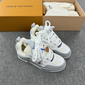 上新 1v驴牌 trainer 灰白skate系带板鞋 图1