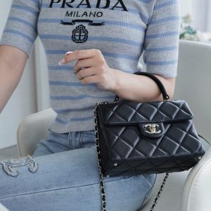 CHANEL 24p 手柄kelly盒子 黑色小号 图2