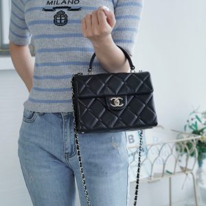CHANEL 24p 手柄kelly盒子 黑色小号 图4