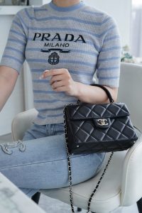 CHANEL 24p 手柄kelly盒子 黑色小号 图2