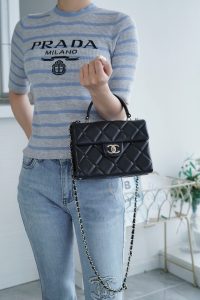CHANEL 24p 手柄kelly盒子 黑色小号 图4