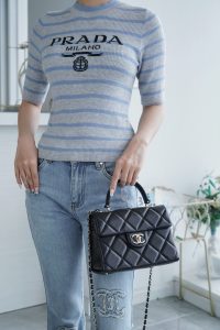 CHANEL 24p 手柄kelly盒子 黑色小号 图8
