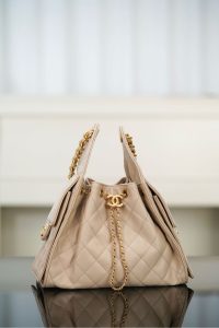 Chanel small hobo 杏色鱼子酱 小号 图4