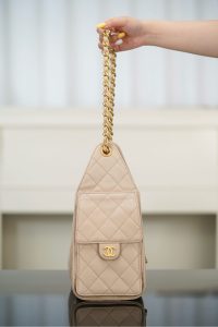 Chanel small hobo 杏色鱼子酱 小号 图7