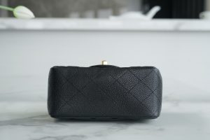 CF Classic Flap |荔枝纹 方胖子 黑金 图6