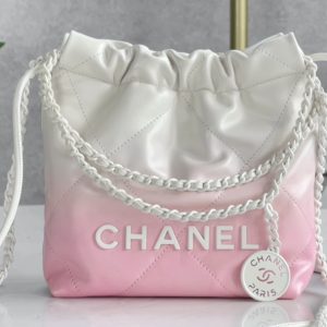 Chanel 24S 渐变粉色mini 22bag 图1