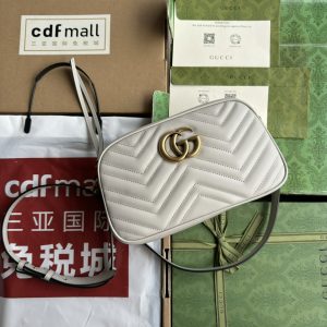 【配置专柜包装】原厂皮GG Marmont系列小号肩背包 图1