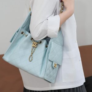 Chanel small hobo 蒂芙尼蓝小号 图1