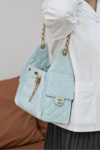 Chanel small hobo 蒂芙尼蓝小号 图2
