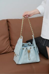 Chanel small hobo 蒂芙尼蓝小号 图5