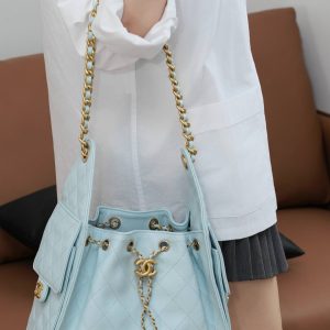 Chanel small hobo 蒂芙尼蓝小号 图6