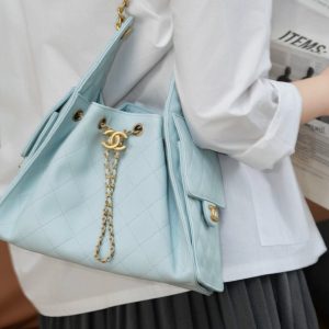 Chanel small hobo 蒂芙尼蓝小号 图7