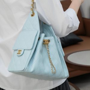 Chanel small hobo 蒂芙尼蓝小号 图8