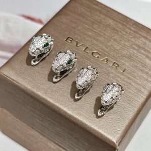 BVLGARI宝格丽SERPENTI 蛇头耳钉耳拍 图1