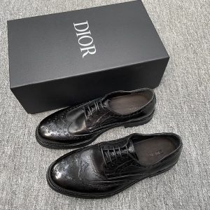 DIOR/迪奥 男士马皮革经典布洛克商务德比鞋 图1