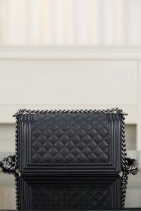 Chanel Leboy 小球纹 黑银中号 图2