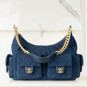 Chanel 25c 爆款牛仔hobo 嬉皮包 小号 图1