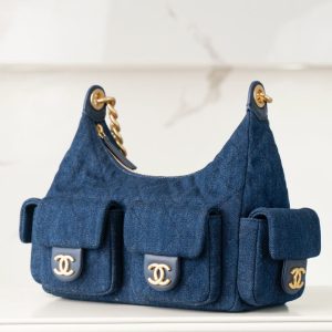 Chanel 25c 爆款牛仔hobo 嬉皮包 小号 图3