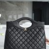 Chanel 31bag 大号黑色 褶皱小牛皮 图1