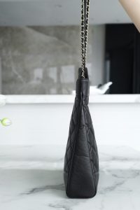 Chanel 31bag 大号黑色 褶皱小牛皮 图5