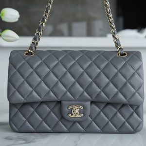 CF Classic Flap| 中号 羊皮 深灰ʚྀིɞ 图2