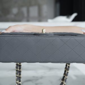 CF Classic Flap| 中号 羊皮 深灰ʚྀིɞ 图5